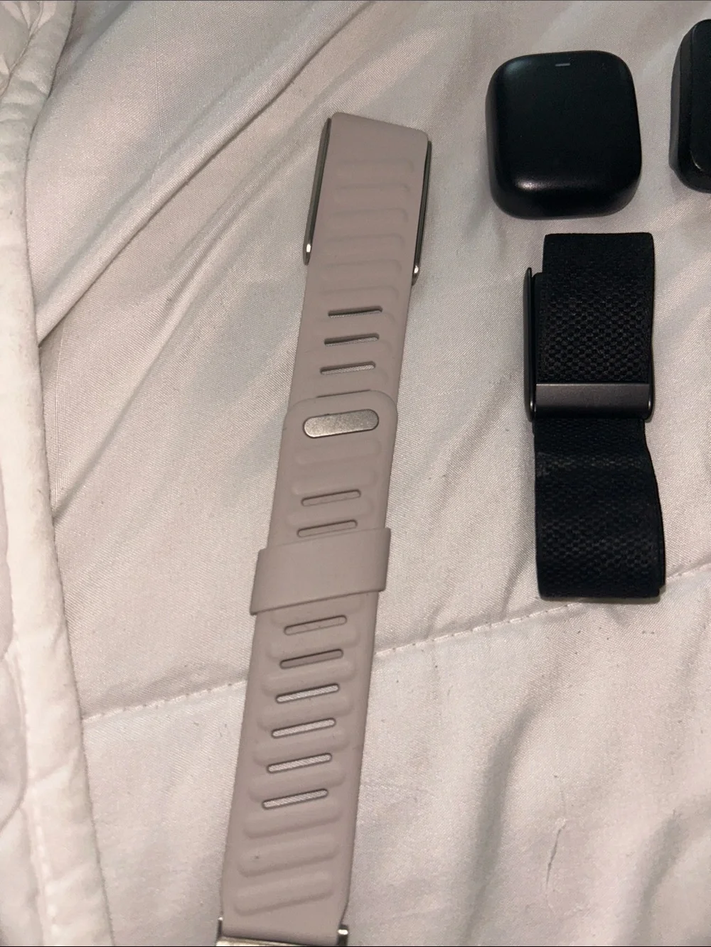 Whoop Fitness Tracker Bands and Sensors - Black and Light Gray